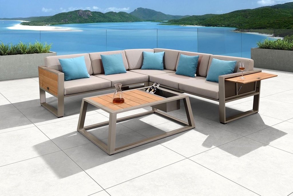 YORK COFFEE TABLE WITH ICE BUCKET