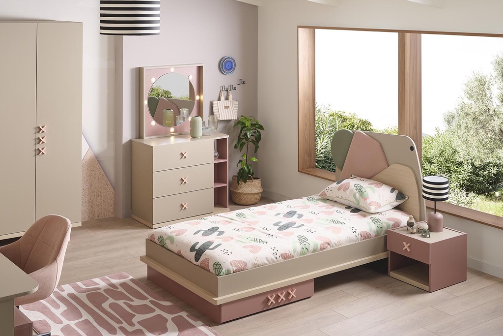 NORDIC SINGLE BED 120x200 CM