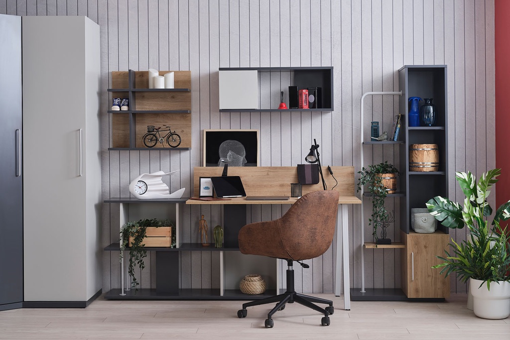 HARVEY STUDY TABLE WALL UNIT