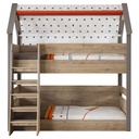 MONTESSORI HUT BUNK BED 100x200 CM