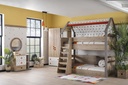 MONTESSORI HUT BUNK BED 100x200 CM