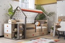 MONTESSORI HUT PULL OUT BED 90X190 CM
