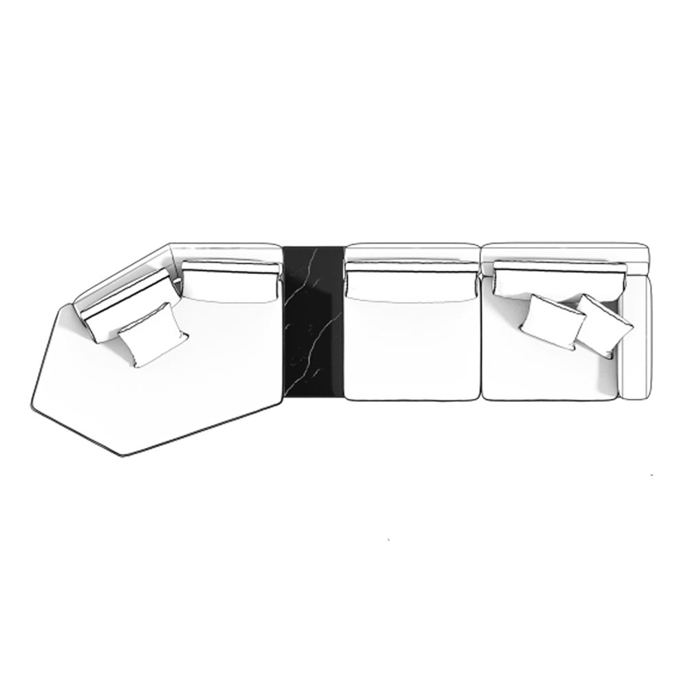 LOFT LONG SEATER WITH COFFEE TABLE
