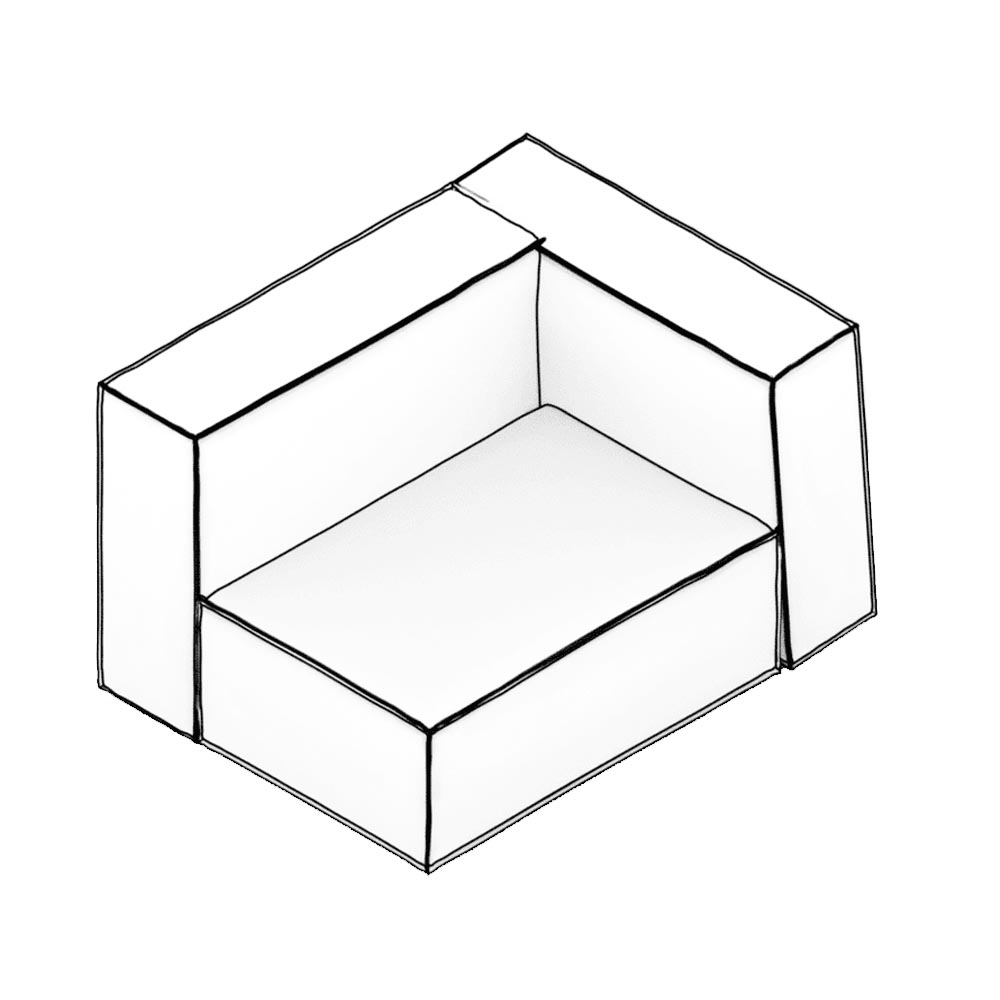 PLUS POUFY BOHEM RIGHT HIGH ARM MODULE