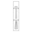 ALFA SINGLE WITH HANGER D07 260CM