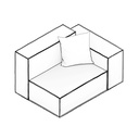 PLUS POUFY BOHEM RIGHT LOW ARM MODULE