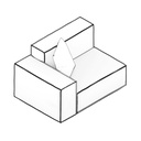 PLUS POUFY BOHEM LEFT LOW ARM MODULE